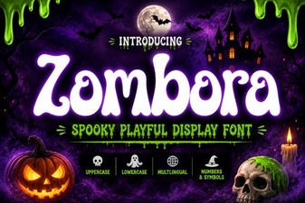 Zombora Font: Bold Typography for Creative Projects