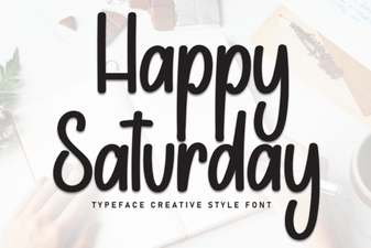 Happy Saturday Font for Creative Projects