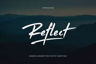 Reflect Handwritten Font for Creative Design Projects